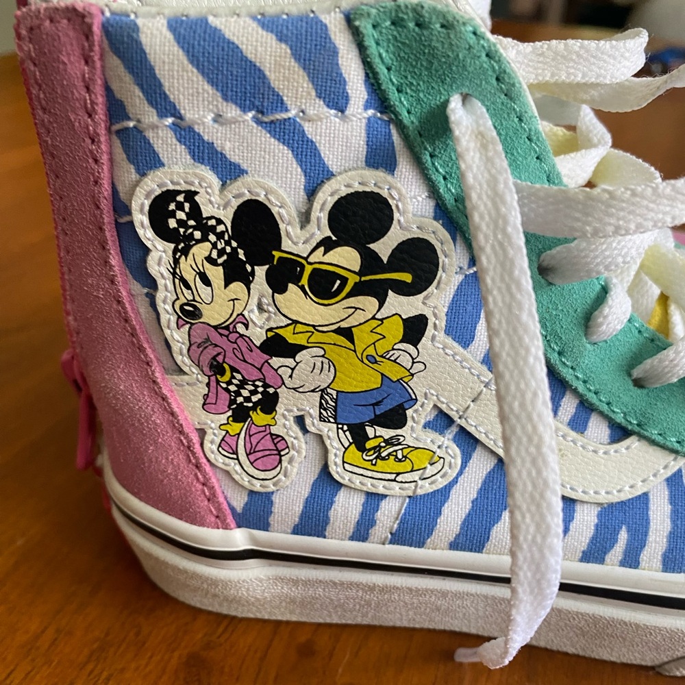Kids Retro Disney High Top Vans